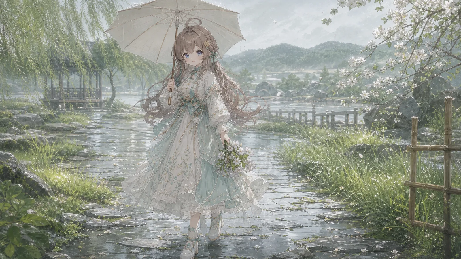 暮春花 · 雨后祭径